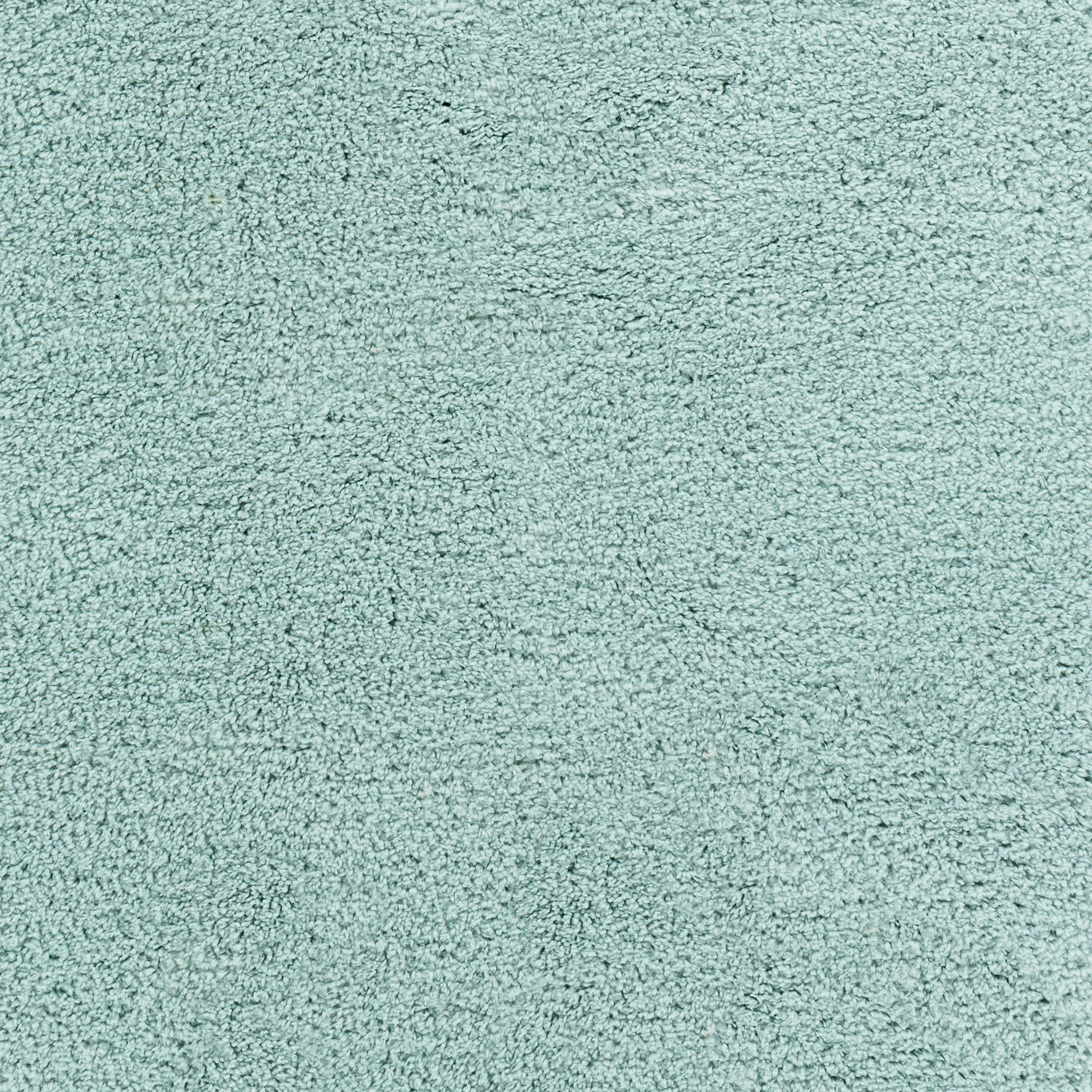 Mainstays Solid Plush Transitional Aqua Shag Indoor Area Rug, 3'x4'8"