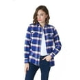 thumbnail image 6 of Women's Flannel Shirt 100% Cotton Pre Washed Vintage Look Full Sleve Plaid Shirt, 6 of 6