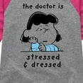 thumbnail image 3 of Peanuts - Stressed And Dressed - Toddler & Youth Girls Raglan Graphic T-Shirt, 3 of 6
