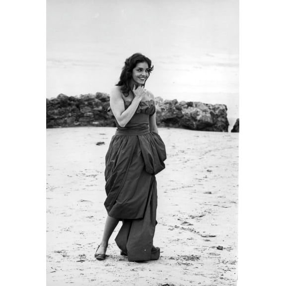 Brooke Adams on a beach Photo Print (24 x 30)