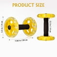 thumbnail image 2 of HEALEEP Fitness Wheel De Para Abdomen Con Asas Antideslizantes Color Amarillo Portátil, 2 of 7