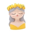 thumbnail image 3 of maceta de resina con forma de cara de niña, ideal como regalo de cumpleaños, decoración del hogar, adorno de escritorio, maceta para balcón, Estilo A, 3 of 8