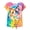 Ragdoll Cat Tie-dye, variant on Lanbubble Girls Graphic T-Shirt Tie Dye Kids Short Sleeve Tee Shirt Tie Front Tops 7-12 Years