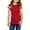 Red, variant on Langwyqu Girls Short Sleeve Striped O-neck Summer Children Kids Casual T-shirt 4-15 Years