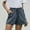 Dark Gray Shorts for Women, variant on Olyvenn Plus Size Women Solid Elastic High Waist Cotton And Linen Shorts Pants Casual Beach Shorts Strench Cargo Pants Bermuda Trendy Shorts for Women 2023 White 12