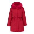 thumbnail image 2 of Winter Jackets for Women Warm Waterproof Hooded Parka Coat Fleece Lined with Pockets Daily Commute Outdoor, 2 of 6