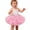 Pink, variant on Tisuna Girls Skirt Solid Color Elastic Waist Ruffled Skirt Fashion Breathable Baby Girls Carnival Princess Outfits Pink Size 0-3 Months