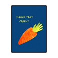 thumbnail image 1 of RYLABLUE Finger Paint Carrot Fleece Blanket Throws 58x80 inches, 1 of 3