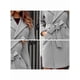thumbnail image 3 of Gabardina Larga para Mujer, Elegante Chaqueta de Solapa, Abrigo Informal de Otoño e Invierno con Cinturón Gris XL, 3 of 4