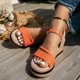 thumbnail image 4 of Dakaela Espadrille Wedge Sandals for Women Platform Ladies Dressy Sandal Summer Ankle Strap Strappy Shoes, 4 of 8