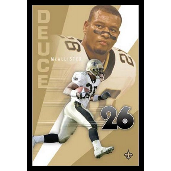 New Orleans Saints - Deuce Mcallister Laminated & Framed Poster Print (24 x 36)