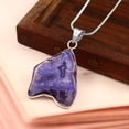 thumbnail image 2 of Gems N Jewels Slice Agate Druzy Gemstone Pendant 925 Sterling Silver Jewelry, 2 of 3