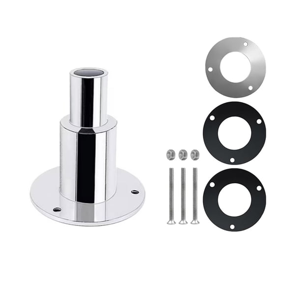 24mm/0.94 Inch Straight Thru Hull Exhaust Skin, Stainless Steel 316 Thru Hull Exhaust Skin Fitting, Diesel Heater Exhaust Pipe Thru Wall for Boat Car Truck Diesel Parking Heaters