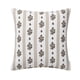 thumbnail image 1 of Cojín Decorativo de 45X45 Cm con Relleno – Diseño Floral a Rayas, Estampado de Hojas y Flores Inspirado En La Naturaleza para La Decoración de La Sala de Estar, El Dormitorio o El Sofá., 1 of 6