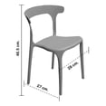 thumbnail image 5 of Silla Infantil Curva Roja, Compacta y Cómoda, Medidas 28x27x46.5 cm, Ideal para Niños, Diseño Seguro y Resistente, Perfecta para Hogar, Jardín o Uso Escolar, 5 of 5