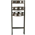thumbnail image 6 of Sunnydaze 30" x 10" x 29" 3-Tier Bronze Metal Folding Outdoor Plant Stand, 6 of 8