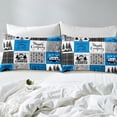thumbnail image 3 of Blue Rv Bedding Set Twin Rustic Camper Decor Bed Sheets Camping Bunk Accessories For Camper Car,Rv Fitted Sheet For Travel Trailers Country Buffalo Plaid Pine Tree Arrow Bed Cover, 3 of 5