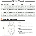 thumbnail image 3 of Babysbule Swimsuits for Women Women Solid Hollow Out One-Piece Bikini Push-Up Pad Swimwear Swimsuit Beachwear, 3 of 6