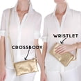 thumbnail image 2 of Bolso de mano Humble Chic NY Gold, pulsera de piel vegana, 2 of 9
