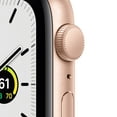 thumbnail image 2 of Apple Watch SE (1st Gen) GPS, 44mm Gold Aluminum Case with Starlight Sport Band - Regular, 2 of 9