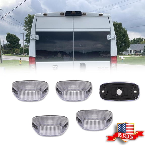 GTINTHEBOX For 2014-2023 Ram ProMaster 1500 2500 3500 OEM Rear Cab Roof Marker Running Light 5X