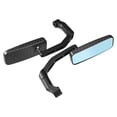 thumbnail image 4 of Unique Bargains 1 Set Motorcycle 8mm 10mm Screw Thread Side Mirror Rearview Mirror Universal Carbon Fiber Pattern Black, 4 of 6