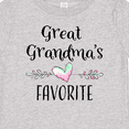 thumbnail image 4 of Inktastic Great Grandmas Favorite- Heart Great Grandchild Boys or Girls Baby T-Shirt, 4 of 5