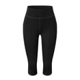 thumbnail image 3 of Leggings de color sólido para mujer Fitness Deportes Correr Entrenamiento Yoga, 3 of 5