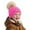 Hot Pink, variant on Kids Winter Hat Knit Winter Beanie Hats with Pompom Soft Warm Winter Knit Cap for Ages 0-8 Years Girls