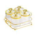 thumbnail image 3 of Esquirla Nuts Candies Container Nordic Dried Fruit Dish Easily to Refill Food Storage Jar Nut and Candy Serving Tray for Kitchen Wedding 4 bowl transparent, 3 of 8