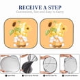thumbnail image 6 of Easygdp Sunflower Gnomes 3 2 Pcs Windshield Sun Shade,Foldable Car Front Window Sun Shade Protection,Blocks Heat And Sunlight,Car Interior Accessories - Small, 6 of 7