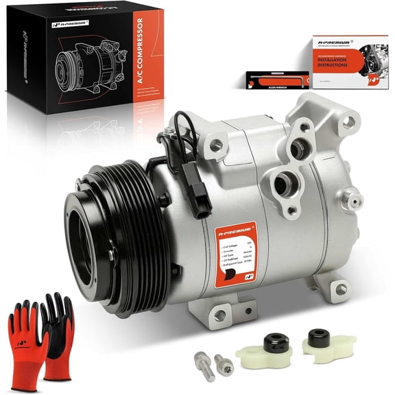 A-Premium Air Conditioner AC Compressor with Clutch Compatible with Mazda CX-9 CX9 2016-2023 L4 2.5L
