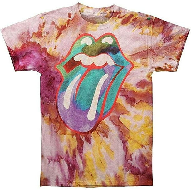 Ill Rock Merch Rolling Stones Multicolored Tongue Tie Dye TShirt