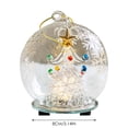thumbnail image 6 of Glowing Glass Angel Christmas Table LED Lighted Desktop Ornament For Holiday Atmosphere & Photo Prop Transformer Ornament Clues Ornament Ornament Christmas Decorations Glass Christmas Ornament, 6 of 8