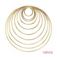 thumbnail image 1 of 10 Pcs Anneaux Attrape-Rêves de Tailles Différentes Couronnes Projets de Macramé Cerceaux Anneaux Ronds, 1 of 7