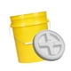 thumbnail image 1 of Cubo de 20 litros reutilizable, multifuncional y apilable para almacenar alimentos con tapa Amarillo, 1 of 9
