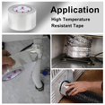 thumbnail image 2 of BOMEI PACK Ruban en Papier D\'aluminium, Ruban Métallique Robuste pour Conduits, Ruban Argenté Résistant aux Hautes Températures, Parfait pour Sceller et Rapiécer, CVC, Conduits d'Air, Isolation et Moi, 2 of 7