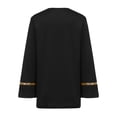 thumbnail image 4 of Doomiva Kids Boys Liturgical Worship Praise Dance Top Metallic Color Block Long Sleeve Pullover Shirts Dancewear Black 6, 4 of 5