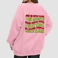 thumbnail image 5 of Xmas Crewneck Pullover Merry Christmas Womens Sweatshirt Long Sleeve Funny Cute A-Pink 3XL, 5 of 5