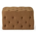 thumbnail image 1 of Maven Lane Henry Traditional Ottoman in Clay Fabric Upholstery, 1 of 6