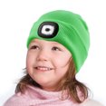 thumbnail image 3 of Gorro de montañismo con luz LED, 2 uds., gorro de punto con iluminación para correr, ciclismo y escalada, 3 of 5