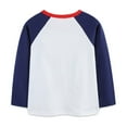 thumbnail image 4 of Bobifish Toddler Boys Tees Raglan Long Sleeve Crew Neck Cotton Motorcycle Print Soft Fall & Autumn Casual Sports T Shirts, 4 of 8