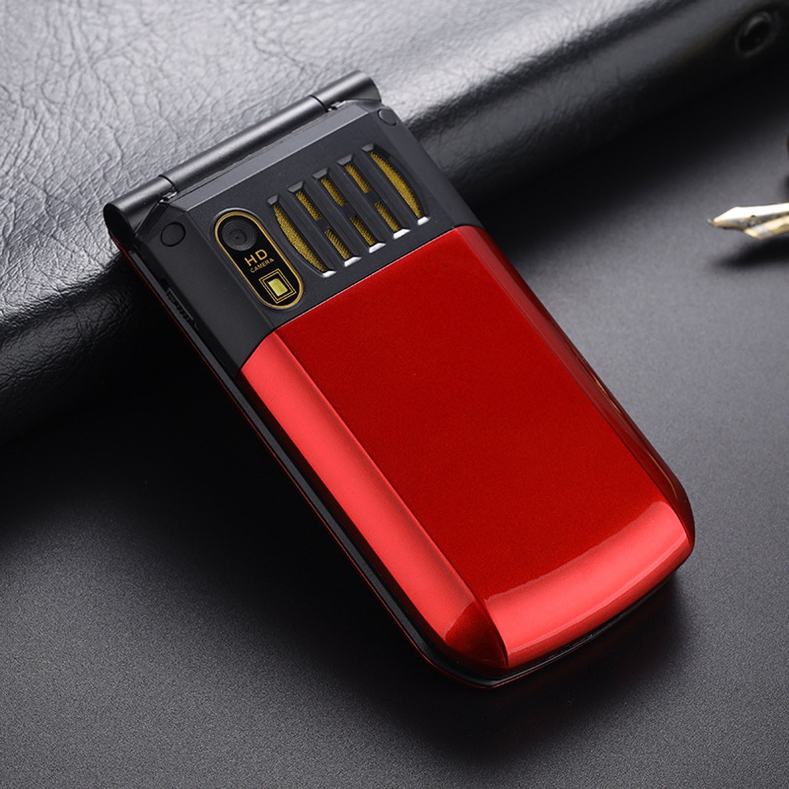 Colorful Long Standby Flip Phone For Seniors, Dual Sim, 4800Mah Battery, Large Button, Fm Radio Flashlight, Sos Emergency Call, Unlocked, Simple Operation, Classic Style