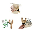 thumbnail image 3 of Outdoor Hunting Slings Catapult Wooden Handle Slings Game Shooting Target Set, 3 of 5
