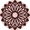 thumbnail image 1 of Ahgly Company Machine Washable Indoor Square Transitional Pink Area Rugs, 3' Square, 1 of 7