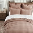 thumbnail image 4 of Levtex Home - Wilhemina Quilt Set - Twin Quilt and One Standard Sham - Solid Ruffled - Dusty Rose - Quilt (68x86in.) and Sham (20x26in.) - Reversible - Cotton, 4 of 9