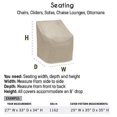 thumbnail image 2 of Protective Covers Weatherproof 2 Seat Glider Cover, Tan, 2 of 4