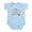 Sky Blue, variant on CafePress - What Happens At Nanny's... Funny Baby Onesie - Baby Light Bodysuit, Size Newborn - 24 Months