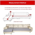 thumbnail image 3 of TOPCHANCES L Shape Sofa Cover, Sectional Couch Slipcover with 2pcs Pillowcases, Spandex Non Slip Furniture Protector for L-Shape 3 Seater + 4 Seater Corner Couch (Burgundy), 3 of 9