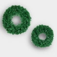 thumbnail image 2 of 3 Pcs Artificial Christmas Wreath, Undecorated Christmas Wreath for Front Door, Window, Wall Outdoor Holiday No-lit Winter Wreath Decorations, 2 of 6